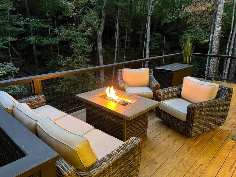 Villa Modern Mountain Getaway With Hot Tub, Fire Pit Sautee Nacoochee Exterior foto